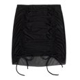thumbnail image 5 of Women Mesh Bikini Wrap High Waist Side Drawstring See-through Cover Up Sunscreen Thin Beach Bikini Briefs Cover Up, 5 of 6