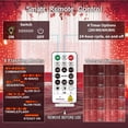 thumbnail image 4 of Luces de cortina HXWEIYE, 300 LED, diseño de hada, 3 x 3 m, rojo, con temporizador USB, 4 of 7