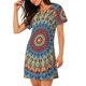 thumbnail image 2 of Balery Round Mandala Camisón de manga corta con cuello redondo para mujer, cómodo y elegante., 2 of 6