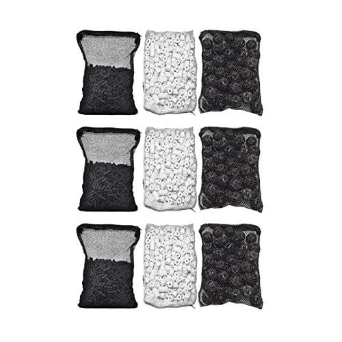 CNZ® Aquarium Filter Media Kits (Triple Pack) - Activated Carbon, bio Ball, Ceramic Ring