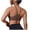 Coffee, variant on Sports Bras for Women Racer Backs Stretch Scoop Neck Workout Yoga Gym Lingeries Bralette Coffee S