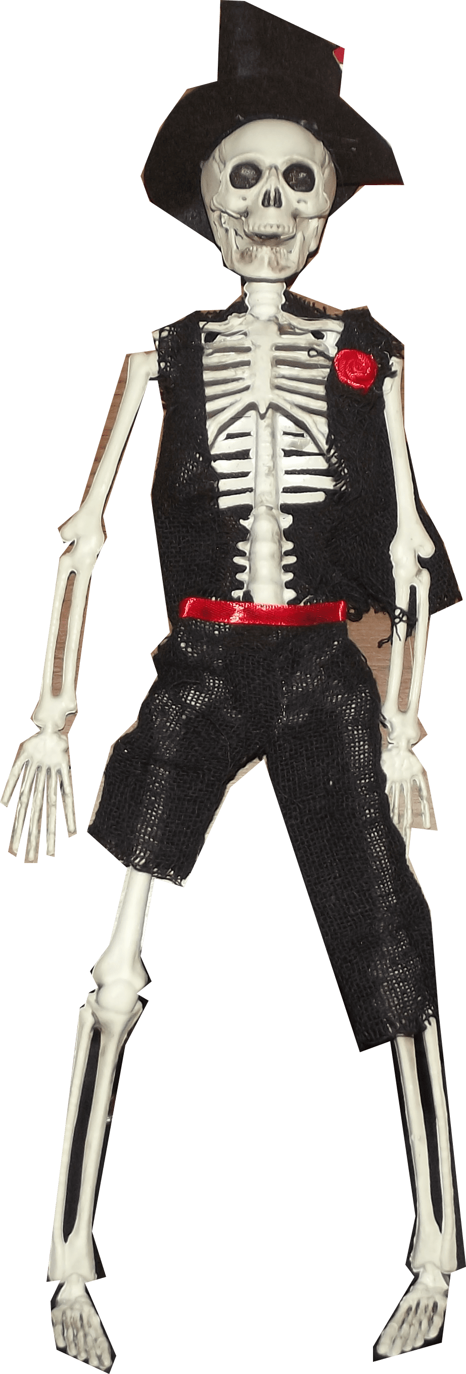 16IN Dressed Skeleton Hanging Skeleton Halloween Prop