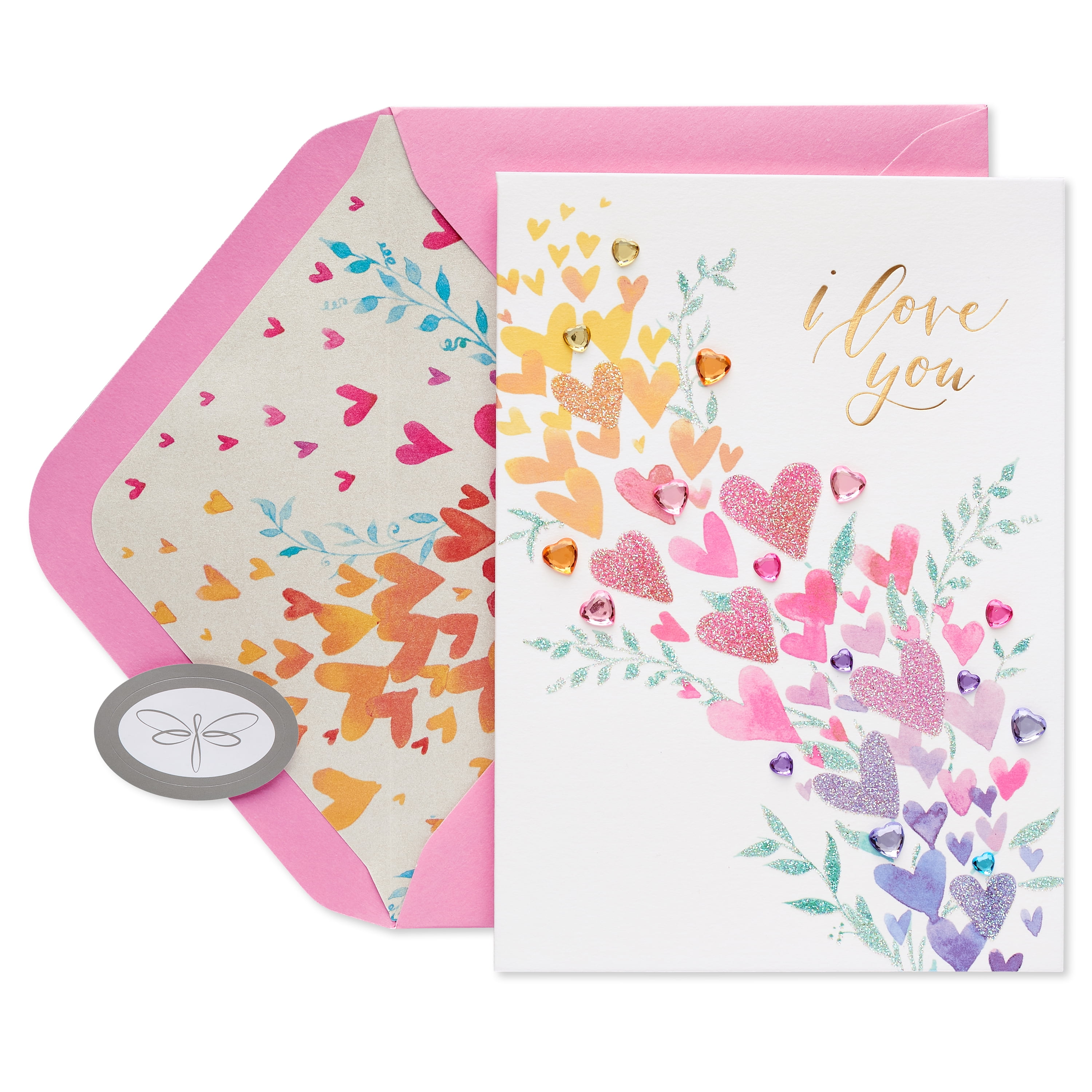 American Greetings Valentine's Day Card (Ombre Hearts)