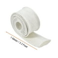 thumbnail image 2 of Uxcell 3.3Ft-20mm Alta TEMP Funda de Fibra de Vidrio Aislante Protectores de Cable Blanco, 2 of 5