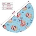 thumbnail image 3 of Sikiie I Am A Fan Popcorn 30-48 inches {designName} Print Christmas Tree Skirt Snowman Xmas Tree Skirt with Edge Christmas Decorations for Holiday Party36", 3 of 7