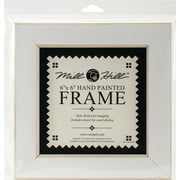 Wooden Frame 6"X6"-Antique White