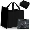 thumbnail image 3 of 3 Pack Reusable Grocery Bags, Foldable Shopping Cart Bags, Washable Large Storage Reusable Bags, Grocery Tote Bag with Reinforced Handles & Thick Plastic Support Bottom, 3 of 10