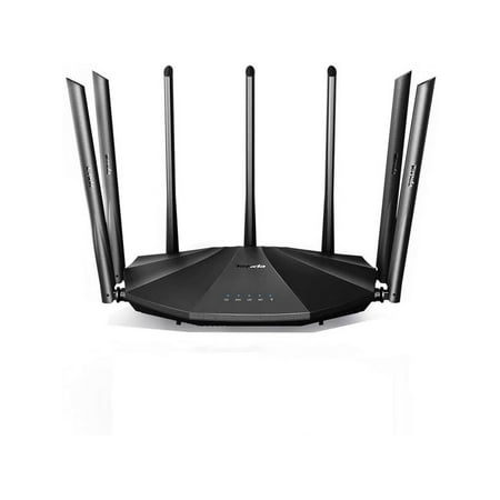 Tenda AC23 Smart WiFi Router - Dual Band Gigabit Wireless (up to 2033 Mbps) Internet Router for Home, 4X4 MU-MIMO Technology, Up to 1400 sq ft Coverage Parental Control Compatible with Alexa (AC2100)