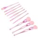 thumbnail image 5 of Juego de brochas cosméticas, juego de 10 brochas de maquillaje, brochas para polvos sueltos, juego de brochas de belleza, funcionalidad de alta precisión, 5 of 8