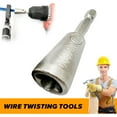thumbnail image 2 of Electrical Wire Twister Tool for Drill,Wire Nut Twister,Spin Twisting Wire Connector Socket,Wire Terminals Power Tool for Power Drill Drivers, 2 of 8