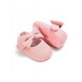 thumbnail image 6 of Newborn Baby Girl Cute Bow Sneakers Anti-Slip Soft Soled Shoe First Walkers, 6 of 6