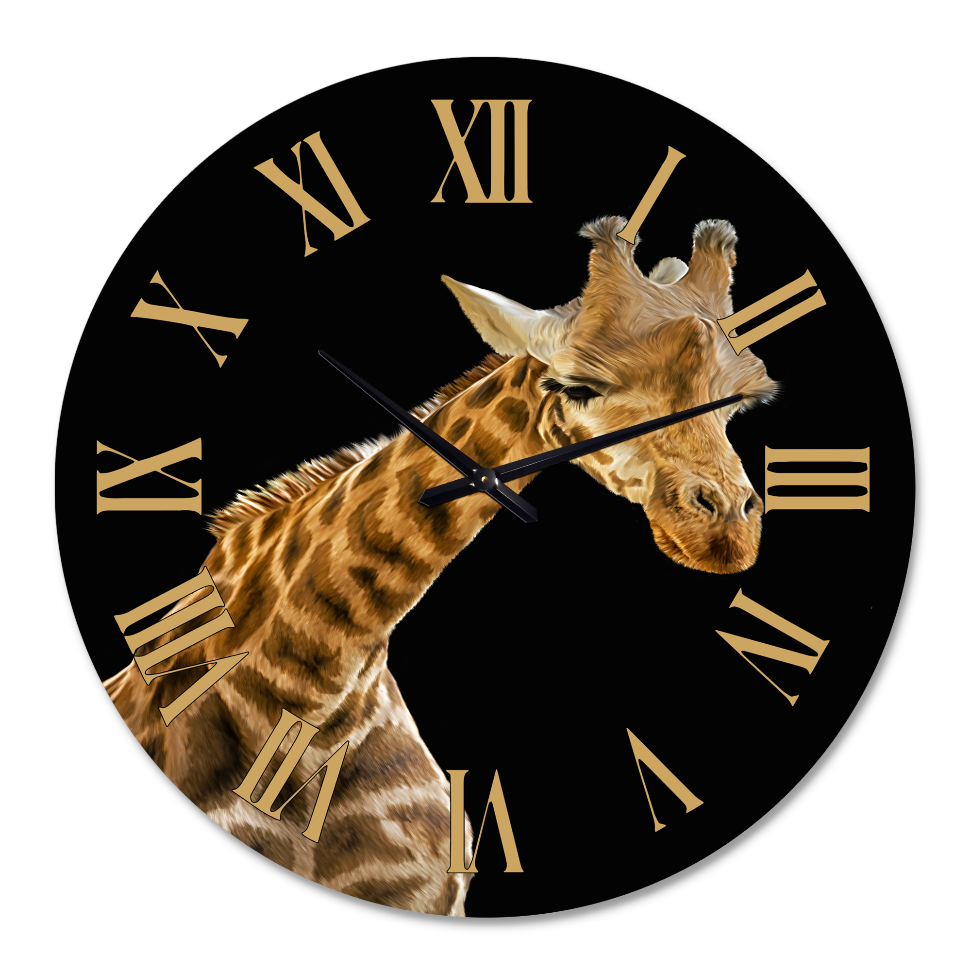 Designart 1 in Quartz Farmhouse Wall Clock