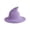 Purple, variant on SLYNSHome Halloween Witch Hat Cotton Gauze Knitted,Purple Adult Pointed Wizard Hat With Foldable Brim, Spooky Holiday Costume Accessory For Party Stage Dress Up