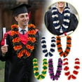 thumbnail image 2 of Class of 2025 Graduation Leis - 47" Thickened Hawaiian Flower Necklaces Bulk Pack for Luau Parties & Ceremonies - 3D Foam Plumeria Party Favors, 2 of 6