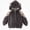 Dark Gray, variant on DJDLJWCJ Girls Winter Fleece Lined Jacket with Bear Ear Soft Comforty Full Zipper Warm Coat Khaki Size 6M