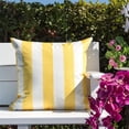 thumbnail image 3 of Homey Cozy Olivia 20-inch Stripe Fabric Outdoor Pillow in Yellow, 3 of 4