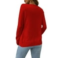 thumbnail image 3 of LETDIOSTO Women's Button Down Crew Neck Long Sleeve Soft Knit Cardigan Sweaters S-2XL, 3 of 6