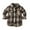Brown, variant on Baby Boys Girls Flannel Shirt Jackets Unisex Toddler Plaid Long Sleeve Lapel Button Shirts Fall Winter Warm Coat Outwear Blue,70