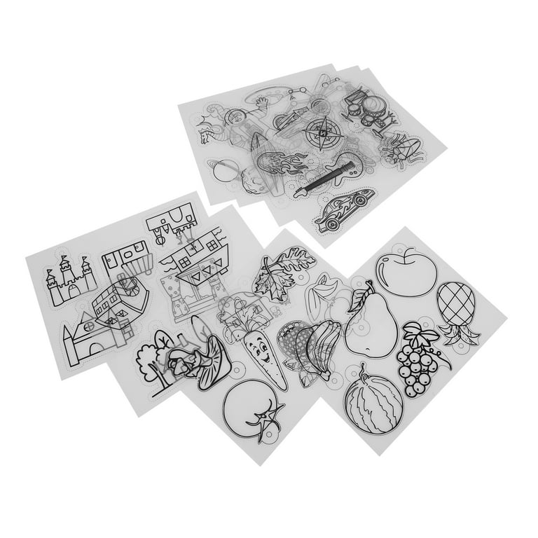 Shrinky Dinks Kits for Kids Shrinky Dinks Bops 8Pcs Heat Shrink Sheets Cute  Animal Pattern Shrink Plastic Art Paper for DIY Keychain Pendantft