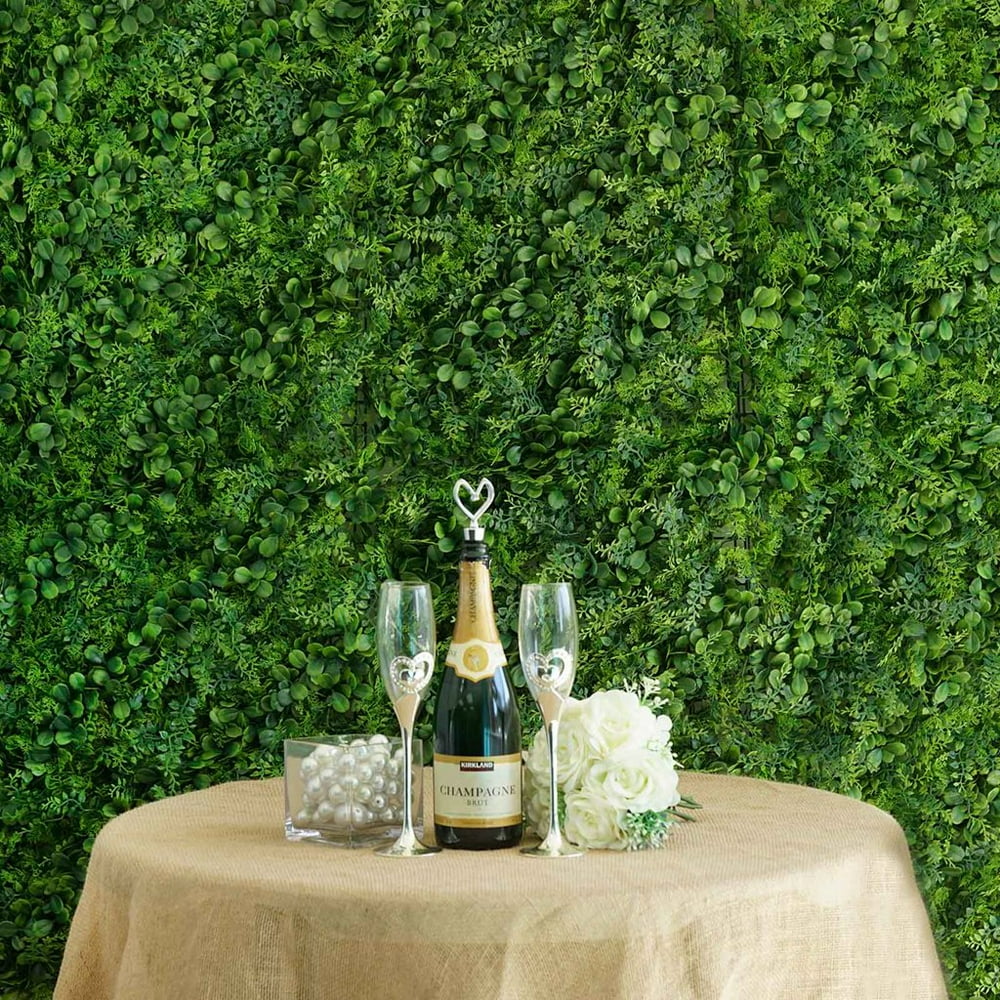 Efavormart 4 Pack 10 Sq ft. Artificial Boxwood Hedge Faux Green Living