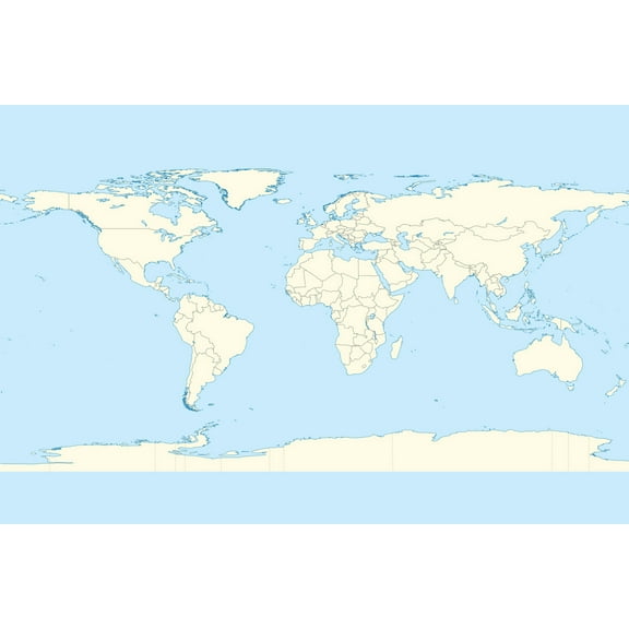 24x36 gallery poster, World map