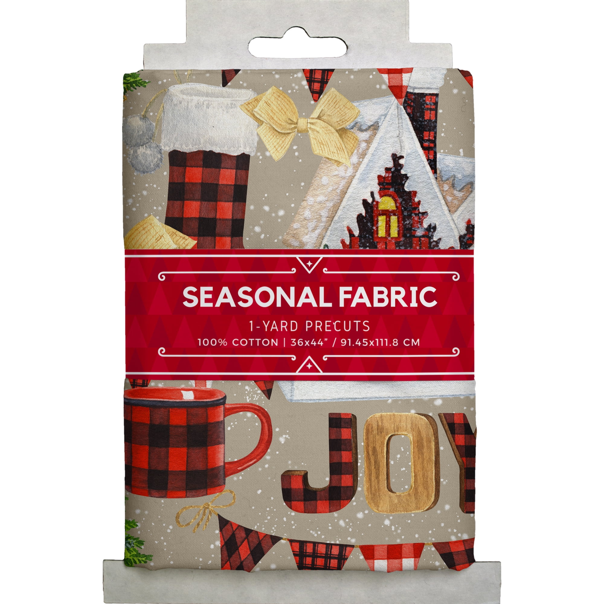 David Textiles 44 x 1 Yard Cotton 5-piece Christmas Bundle Sewing & Craft Fabric Precuts