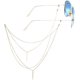 thumbnail image 1 of Cadena con borlas para gafas, cadena anticaída para gafas de sol (oro, 1 pieza) LingWen 9024715578204, 1 of 1