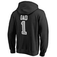 thumbnail image 3 of Men's Black San Antonio Spurs #1 Dad Pullover Hoodie, 3 of 3