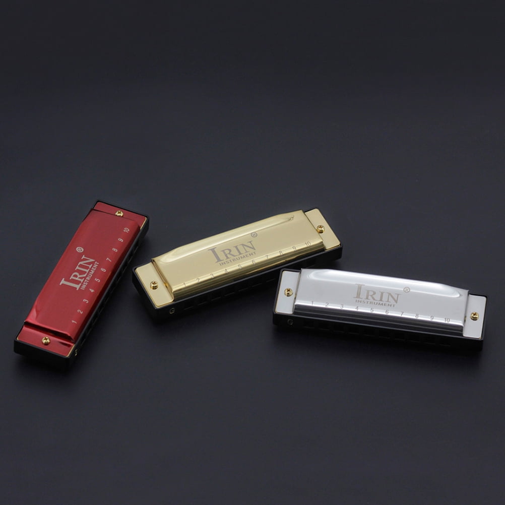 2 Pack 10 Hole 20 Tone Harmonica Instrument Zie Blues Exquisite Workmanship