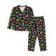 thumbnail image 1 of Fotbe Colorful Geometric Dog Conjunto de Pijama de Manga Larga para Mujer con Estampado, Ropa de Dormir de 2 Piezas, Conjunto de Casa Suave y Cómodo con Bolsillos-Medium, 1 of 7