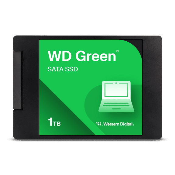 Western Digital 1TB WD Green SATA SSD, Internal 2.5''/7mm Cased Solid State Drive - WDS100T3G0A-00BJG0