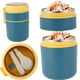 thumbnail image 1 of Fiambrera Aislada Al Vacío Contenedor De Comida Con Cuchara Plegable, Contenedor De Sopa Térmica De Acero Inoxidable Taza Termo Tarro Tazón Comida Fría Caliente Para Adultos Escuela Oficina Picnic Via Muyoka Hogar, 1 of 7