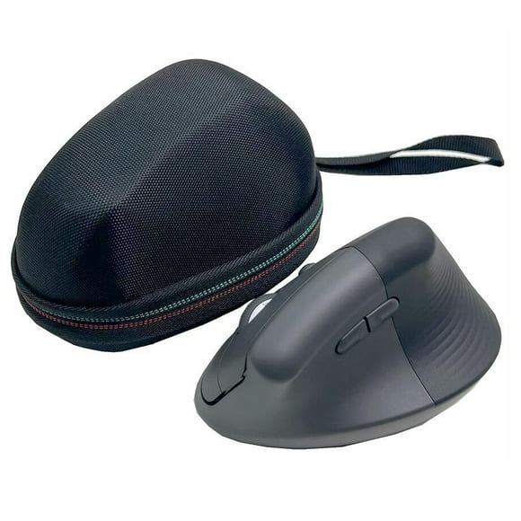 Mouse Case Portable Travel Black Inner Gray Hard EVA Shell Gaming Mouse Case for Lift Vertical Ergonomic Mouse