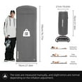 thumbnail image 5 of INVOKER Self Inflating Camping Sleeping Pad, 3.15" Ultra-Thick Memory Foam Fast Inflating Camping Mat Air Mattress with Pillow for Tent, Car, Traveling,Gray, 5 of 8