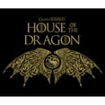 thumbnail image 2 of Junior's Game of Thrones: House of the Dragon Intricate Dragon Wings Logo  Graphic Tee Black Large, 2 of 3