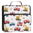 thumbnail image 2 of Cartoon Vehicles Binder Bag 3 Ring Binder Bag,Large Capacity Durable Binder Organizer Bag, 2 of 8