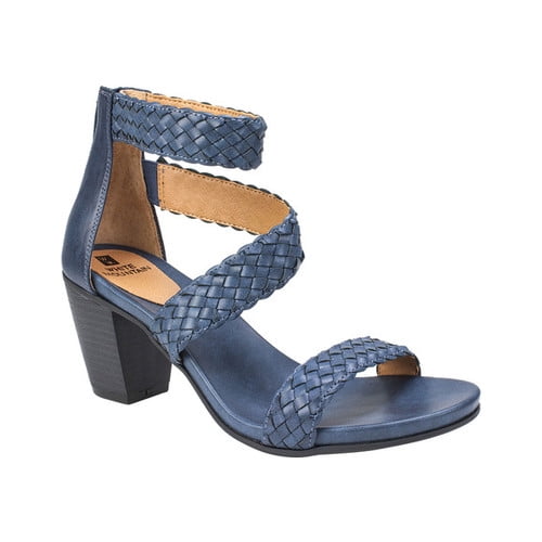 white mountain ankle strap sandals