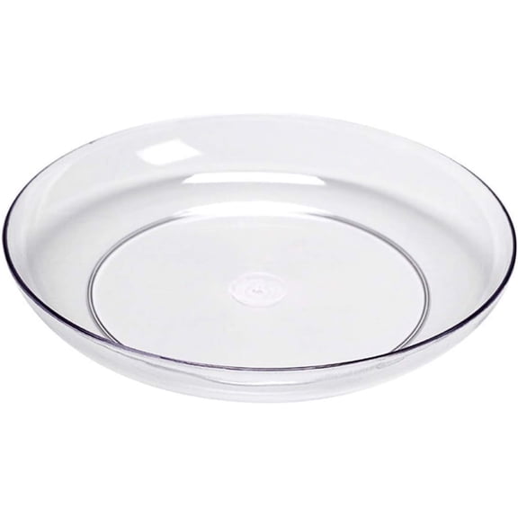Lomey Dish - Designer Dinner Plates for Events - Weddings, and House Parties - Clear - 11 inches - Set of 6