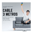 thumbnail image 2 of Cable Cargador Para iPhone De 3 Metros / Reforzado Uso Rudo Xtellar blanco, 2 of 3