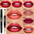 thumbnail image 2 of Rouges à Lèvres pour Femmes à Double Extrémité Longue Tenue Traceur pour les Lèvres Traceur pour les Lèvres Bâton Crayon 12 Couleurs, 2 of 8