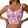 thumbnail image 2 of Uemuo Cute Rabbit Pattern Women's Sports Bra - High Impact Support, Breathable, and Comfortable Athletic Bra for Running, Yoga, and Workouts, 2 of 9