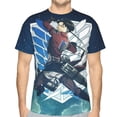 thumbnail image 6 of Attack On Titan Men's Short-Sleeve T-Shirt Summer Casual Tee Top Breathable Crewneck T-Shirt Small, 6 of 7