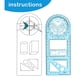 thumbnail image 5 of 8 Piezas Regla GeoméTrica Multifuncional Herramienta de Dibujo Circular de PláStico Plantillas de Dibujo Herramientas de DiseñO GráFico, 5 of 8