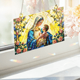 thumbnail image 5 of 89Bloom The Virgin Mary Holding Baby Jesus Stained Glass Hologram Ornament, Stained Glass Suncatcher Ornaments Home Decor, Holographic Ornaments, 5 of 7