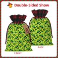 thumbnail image 2 of KLL Frogs for Christmas Gift Bag,Christmas Burlap Goody Gift Bags with Plaid Drawstrings for Xmas Presents Holiday Party Favor Treats Candy-Black, 2 of 8
