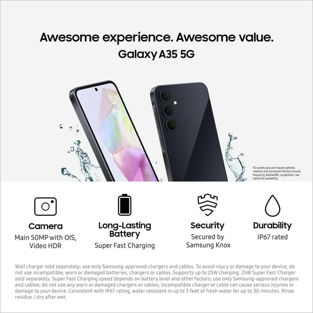 Samsung, Cell Phone, Galaxy A35 5G 128GB, Unlocked Android
