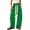 Green, variant on Barrel Sweatpants Women High Waisted Wide Leg Lounge Pants Drawstring Waist Contrast Patchwork Pant