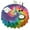 Colorful Tie Dye, variant on Colorful Tie Dye Pattern Round Tablecloth 60"x60",Wrinkle Wipeable Table Cloth for Kitchen Dining Room Picnic Patio Party