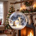 thumbnail image 7 of ARVELLIA Light Up Christmas Ball Ornament, Glowing Story Diorama Christmas Ornaments, Hanging Mini Scene Bauble for Holiday Christmas Tree Decor 3.93 in, 7 of 7