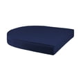 thumbnail image 3 of Jeco Chaise en Osier Osier / Rotin Blanche avec Coussin Bleu (Ensemble de 2), 3 of 9